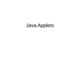 Java Applets(handout).ppt