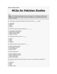 MCQs for Pakistan Studies.doc